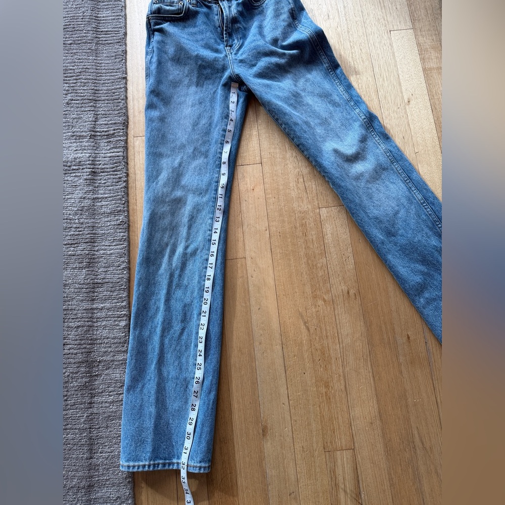 GRLFRND High-Rise Straight Leg Jeans | Size: 25 - Picture 6 of 6